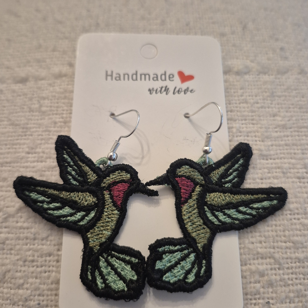 Handmade Hummingbird Earrings